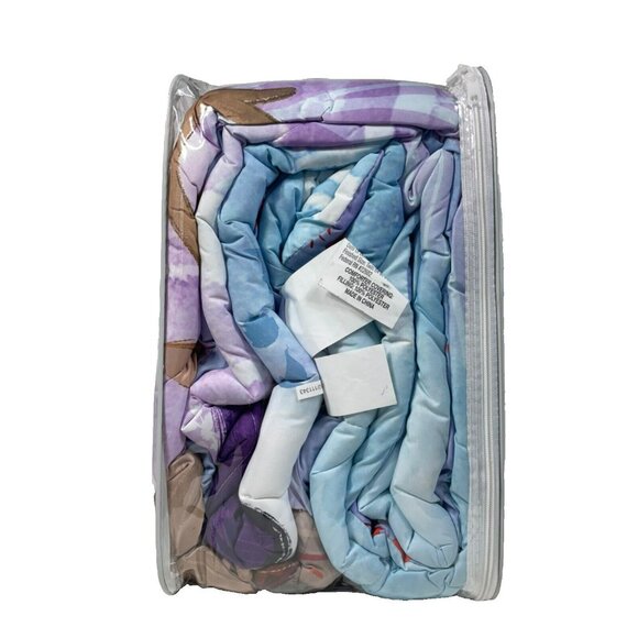 Disney Frozen 2 Microfiber Twin Reversible Kids Comforter 86" x 64" - Picture 4 of 8